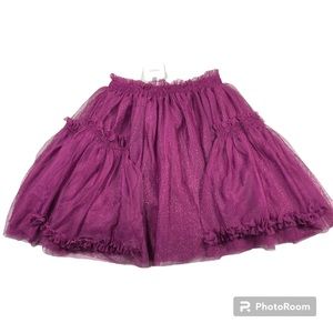 NWT Next purple glitter tulle skirt size 3-4 years